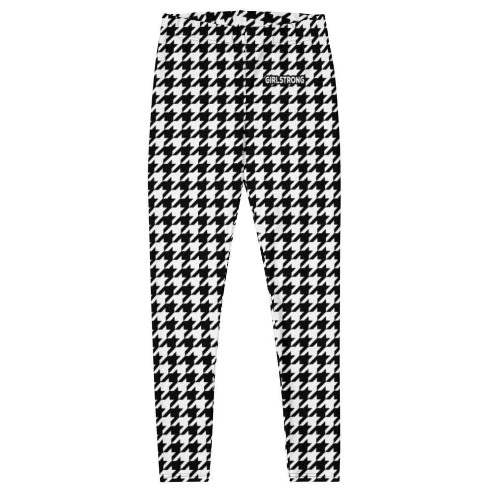 ELEVATED ESSENTIALS, THE PERFECT LEGGING BLACK WHITE HOUNDSTOOTH