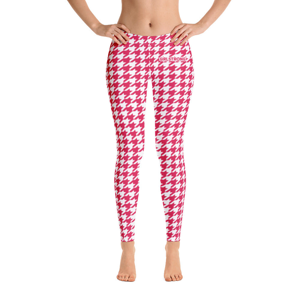 Trendy Houndstooth Print Leggings for Women-girlstronginc.com