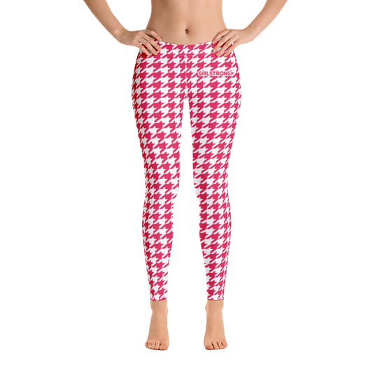 Trendy Houndstooth Print Leggings for Women-girlstronginc.com