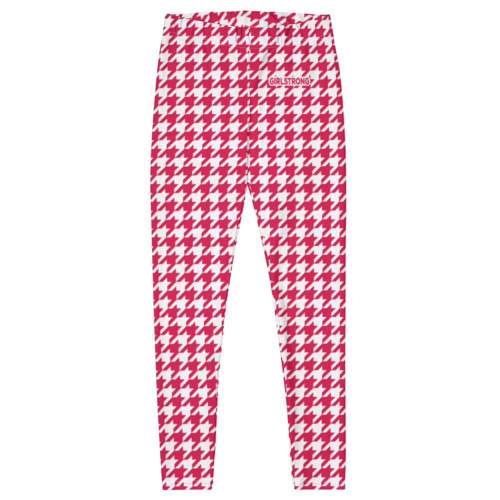 ELEVATED ESSENTIALS, THE PERFECT LEGGING RED HOUNDSTOOTH