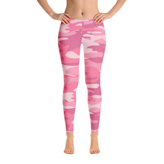 Camo print essential leggings for women -girlstronginc.com