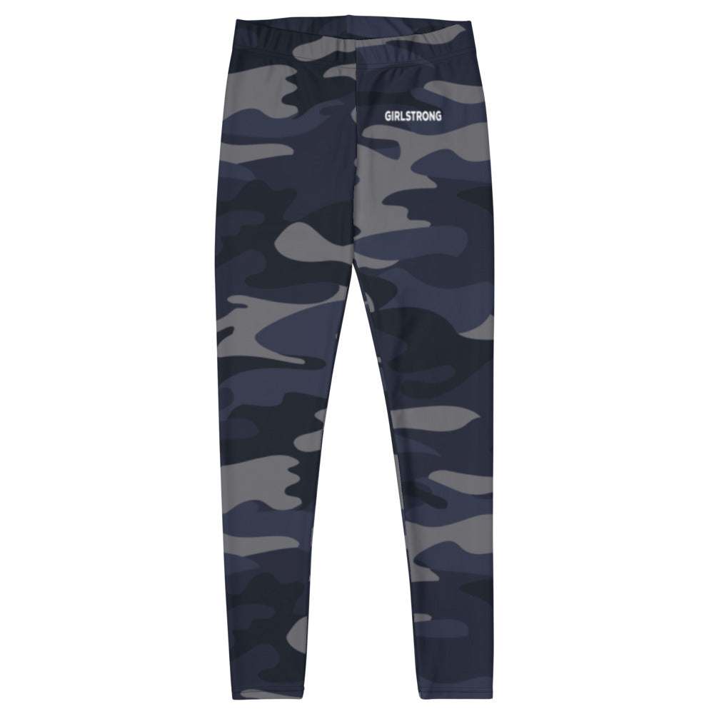 ELEVATED ESSENTIALS, SLIM AND SCULPT LEGGING NAVY CAMO
