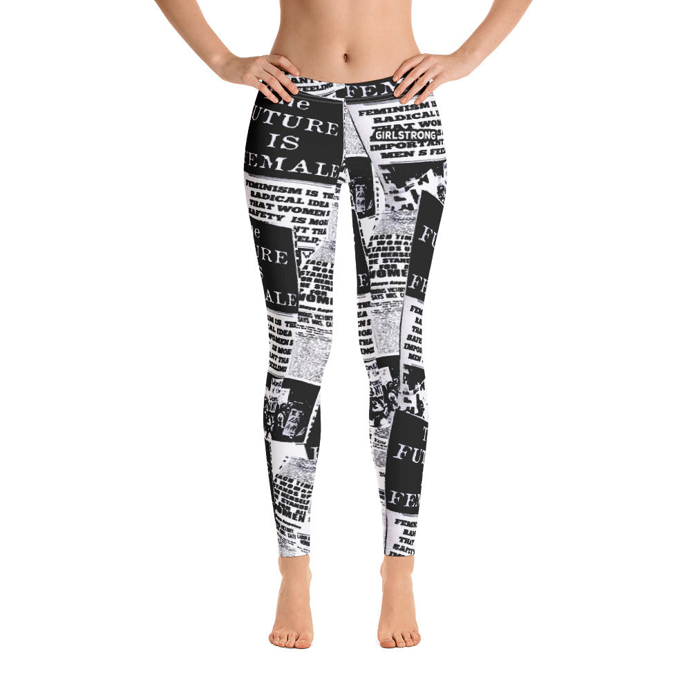 Fashion-forward leggings with inspirational quotes print-girlstronginc.com