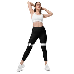 Elevated Essentials, The Perfect Side Pocket Legging Thigh High Black