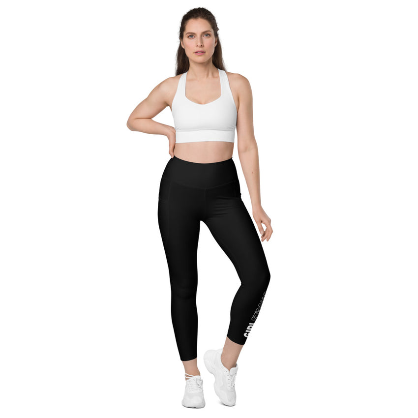 ELEVATED ESSENTIALS, THE PERFECT SIDE POCKET LEGGING BLACK GIRLSTRONG