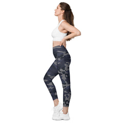 ELEVATED ESSENTIALS, THE PERFECT SIDE POCKET LEGGING NAVY CAMO