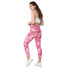 ELEVATED ESSENTIALS, THE PERFECT SIDE POCKET LEGGING PINK CAMO
