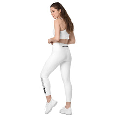 ELEVATED ESSENTIALS, THE PERFECT SIDE POCKET LEGGING WHITE GIRLSTRONG