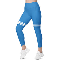 Women's activewear: stylish high waist side pocket leggings in vibrant colors-girlstronginc.com