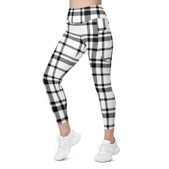 Checkered pattern leggings in action-girlstronginc.com