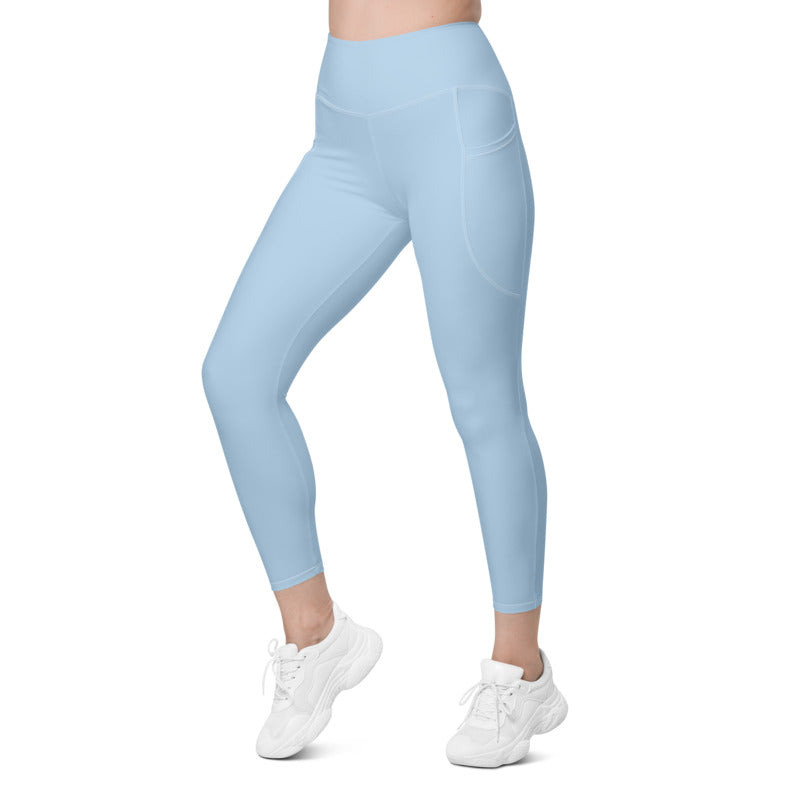 Stylish high waist leggings in vibrant colors with side pockets for women-girlstronginc.com
