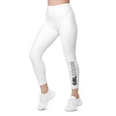 Vibrant color athletic leggings with high waist and side pockets-girlstronginc.com