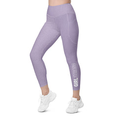 Trendy workout leggings with high waist and side pockets for women-girlstronginc.com