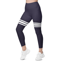 Trendy sporty high waist side pocket leggings for women -girlstronginc.com