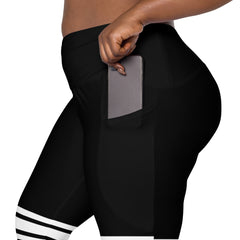 Elevated Essentials, The Perfect Side Pocket Legging Thigh High Black