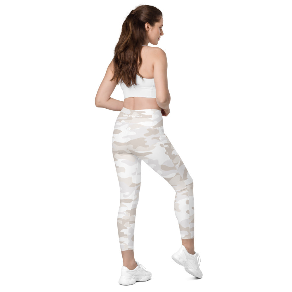 ELEVATED ESSENTIALS, THE PERFECT SIDE POCKET LEGGING WHITE CAMO