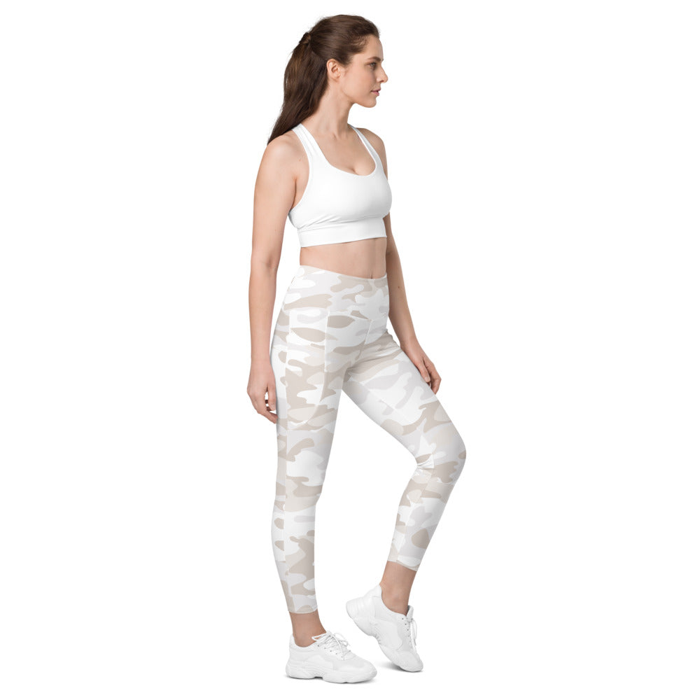 ELEVATED ESSENTIALS, THE PERFECT SIDE POCKET LEGGING WHITE CAMO
