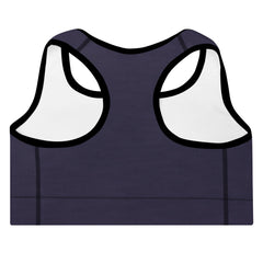 ELEVATED ESSENTIALS, THE PERFECT PADDED SPORTS BRA SLATE BLUE