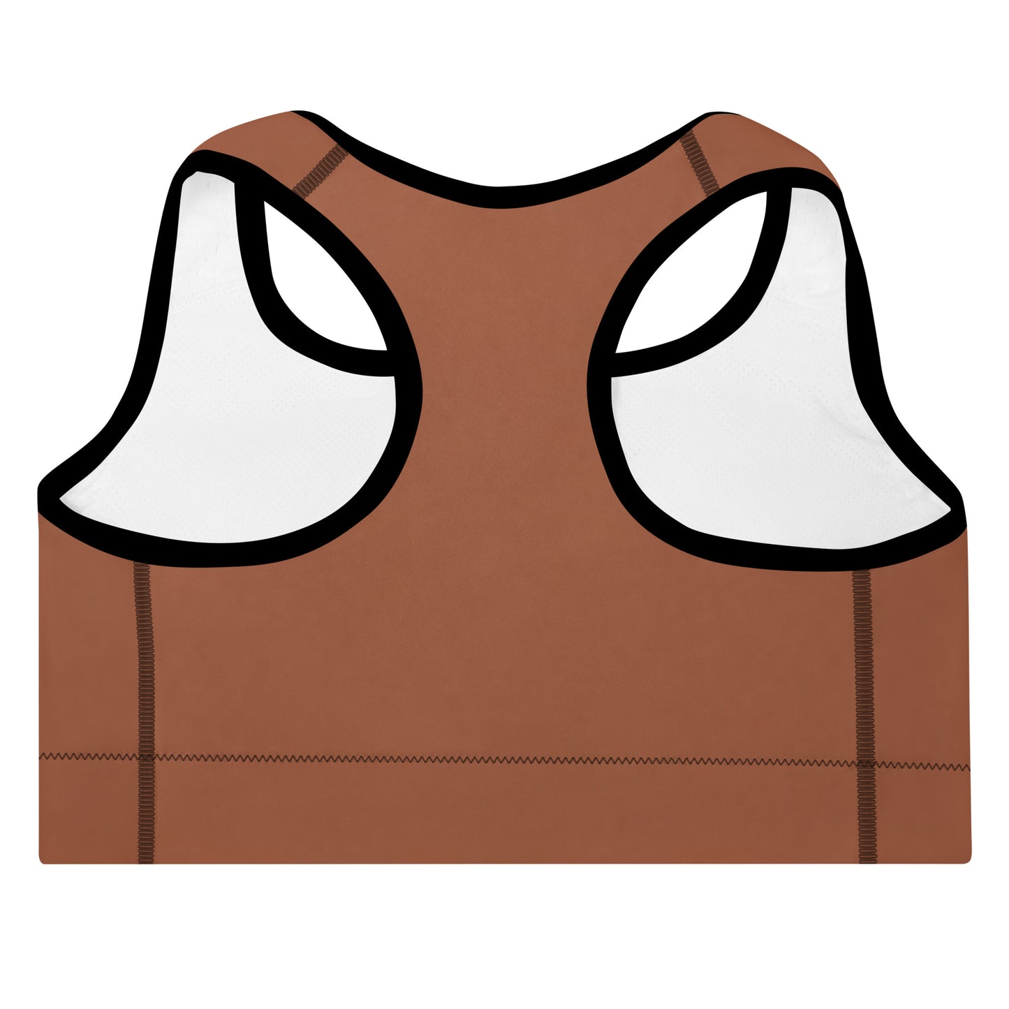 ELEVATED ESSENTIALS, THE PERFECT PADDED SPORTS BRA RUST