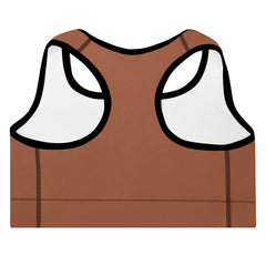 ELEVATED ESSENTIALS, THE PERFECT PADDED SPORTS BRA RUST