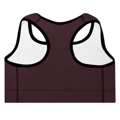 ELEVATED ESSENTIALS, THE PERFECT PADDED SPORTS BRA CABERNET