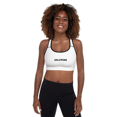 ELEVATED ESSENTIALS, THE PERFECT PADDED SPORTS BRA WHITE