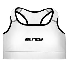 ELEVATED ESSENTIALS, THE PERFECT PADDED SPORTS BRA WHITE