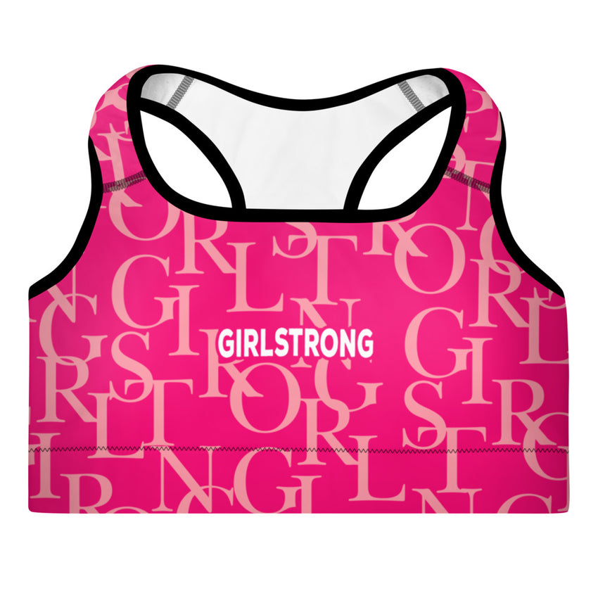 ELEVATED ESSENTIALS, THE PERFECT PADDED SPORTS BRA HOT PINK