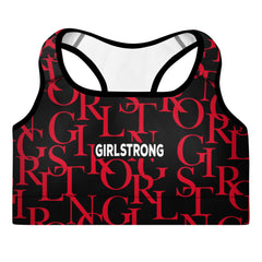 Stylish and comfortable women's sports bra with trendy print-girlstronginc.com