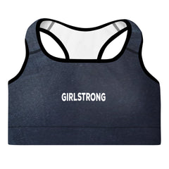 Woman wearing a padded sports bra during a high-intensity workout-girlstronginc.com