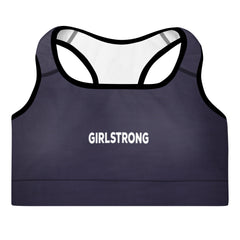 ELEVATED ESSENTIALS, THE PERFECT PADDED SPORTS BRA SLATE BLUE