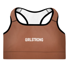 ELEVATED ESSENTIALS, THE PERFECT PADDED SPORTS BRA RUST