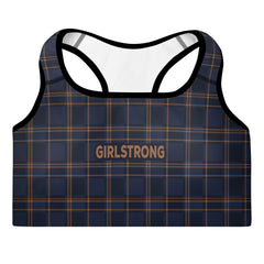 Women's vintage plaid padded bra - fashionable retro-style lingerie-girlstronginc.com