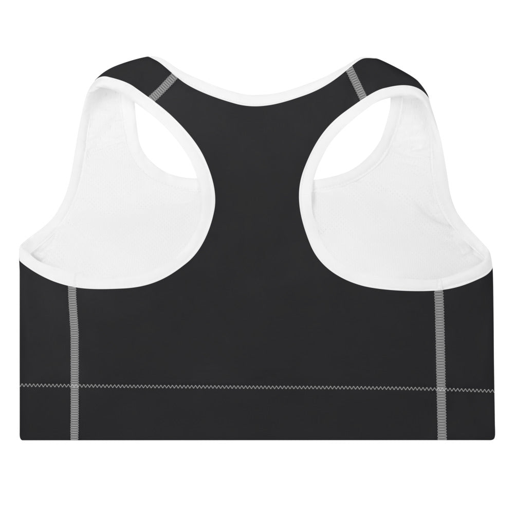 ELEVATED ESSENTIALS, THE PERFECT PADDED SPORTS BRA BLACK