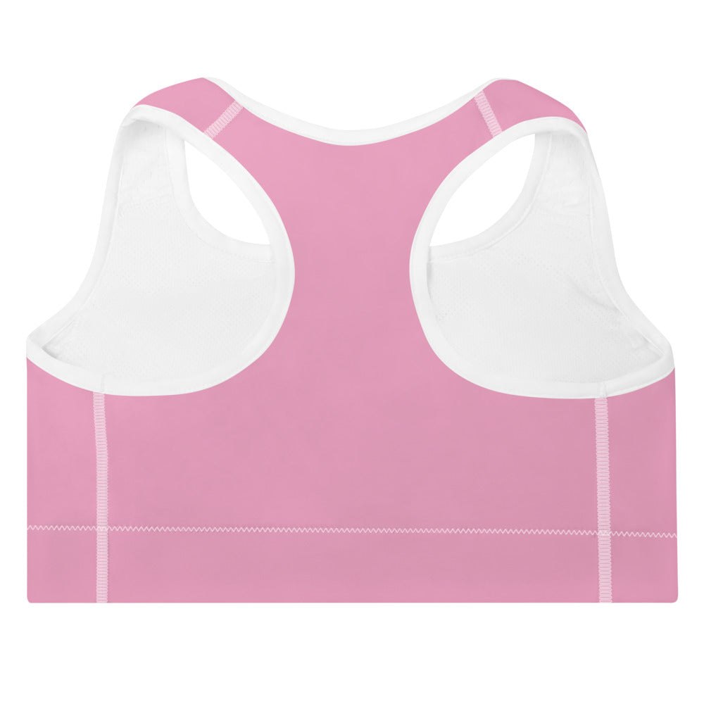 ELEVATED ESSENTIALS, THE PERFECT PADDED SPORTS BRA PINK