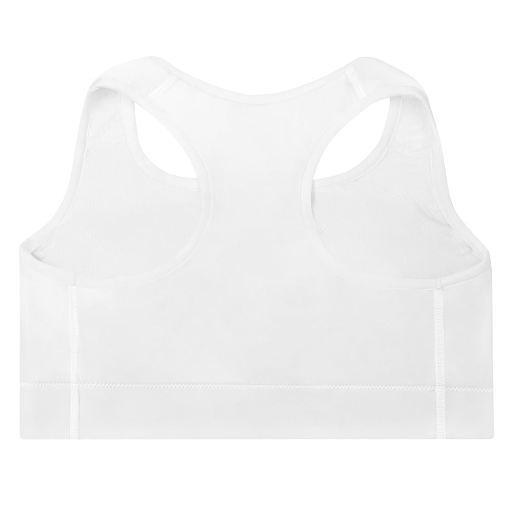 ELEVATED ESSENTIALS, THE PERFECT PADDED SPORTS BRA WHITE