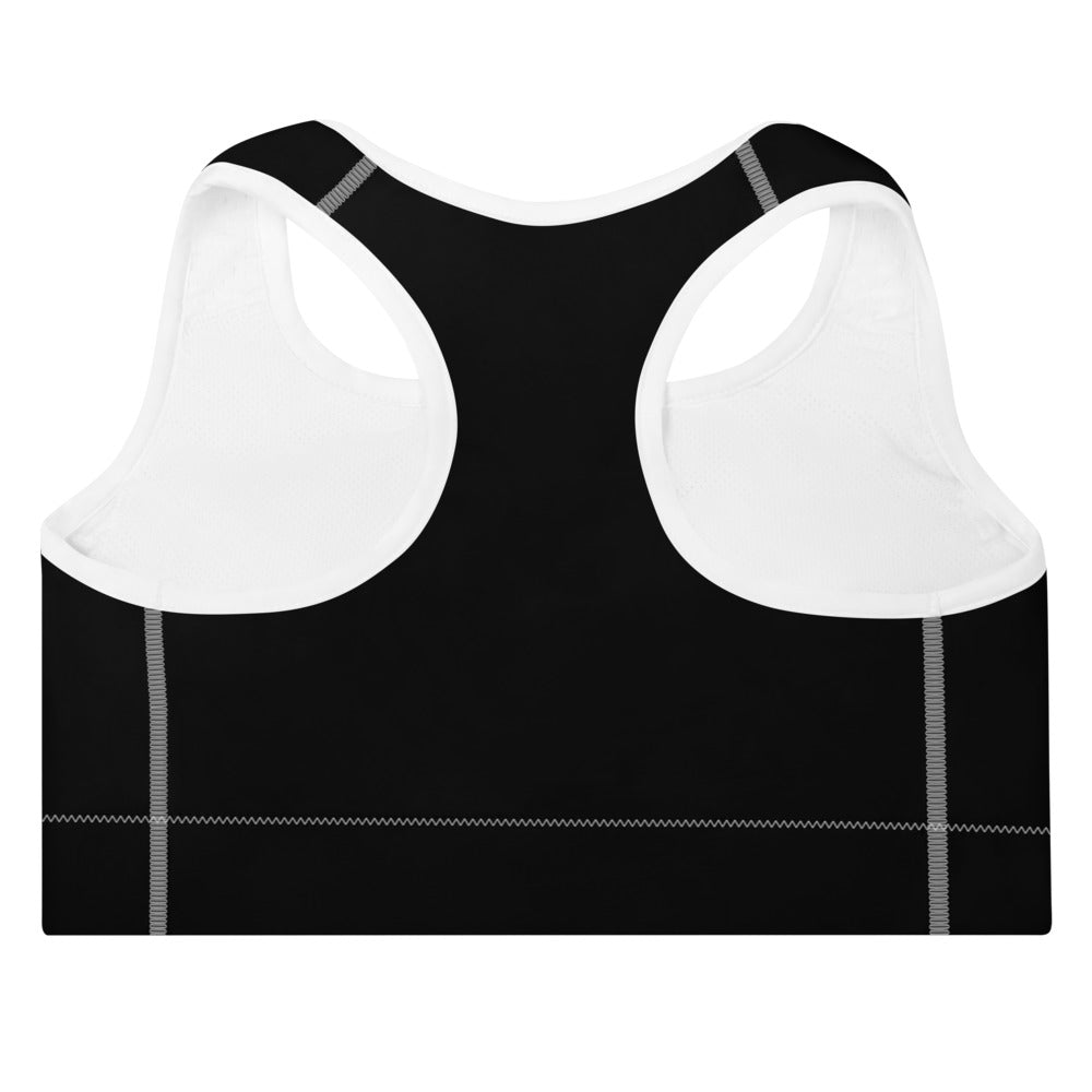 ELEVATED ESSENTIALS, THE PERFECT PADDED SPORTS BRA BLACK