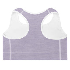 ELEVATED ESSENTIALS, THE PERFECT PADDED SPORTS BRA PURPLE
