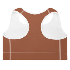 ELEVATED ESSENTIALS, THE PERFECT PADDED SPORTS BRA RUST
