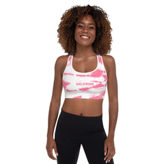 ELEVATED ESSENTIALS, THE PERFECT PADDED SPORTS BRA PINK TIE DYE