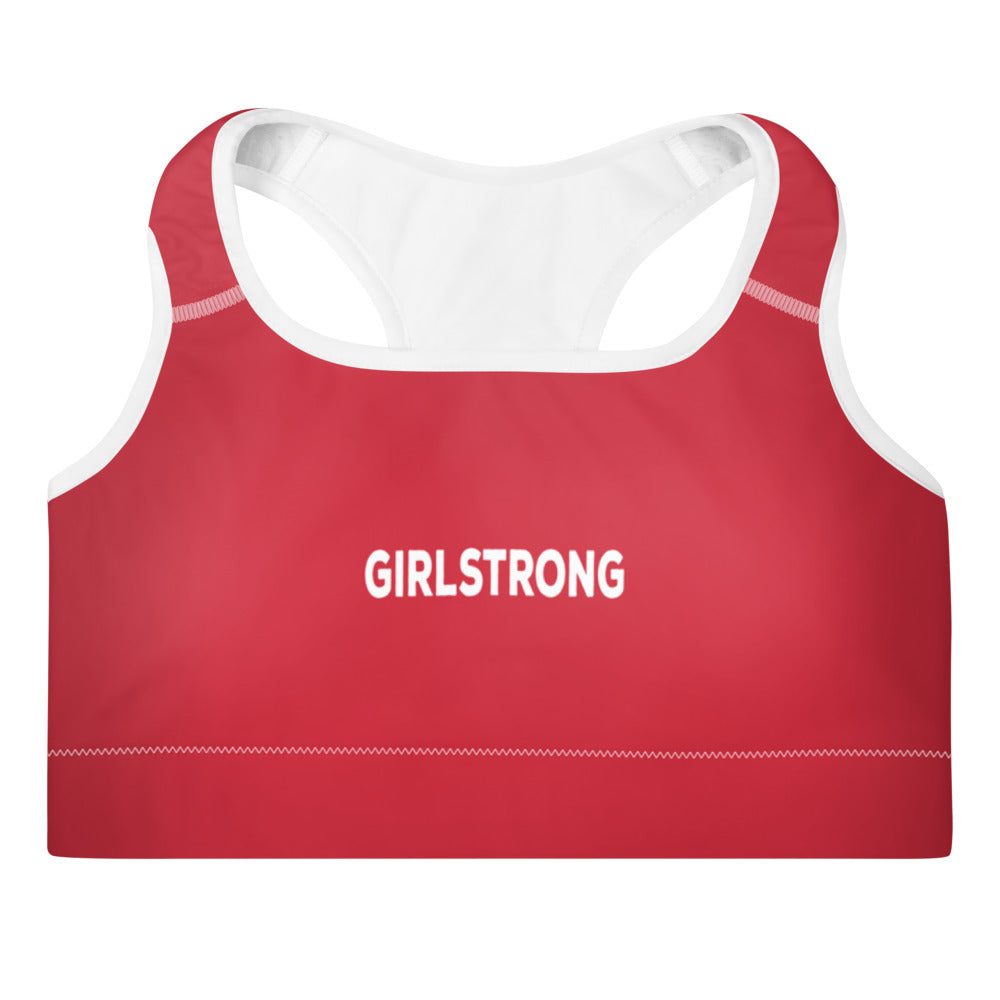 Women's Vibrant Color Sports Bra - Trendy and Padded-girlstronginc.com