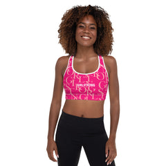 ELEVATED ESSENTIALS, THE PERFECT PADDED SPORTS BRA HOT PINK
