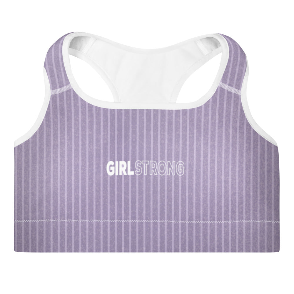 Stylish Stripes print workout bra for women-girlstronginc.com