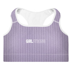 Stylish Stripes print workout bra for women-girlstronginc.com