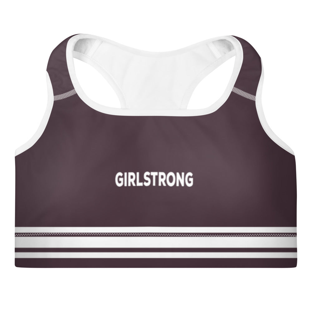 Breathable striped sports bra for women-girlstronginc.com