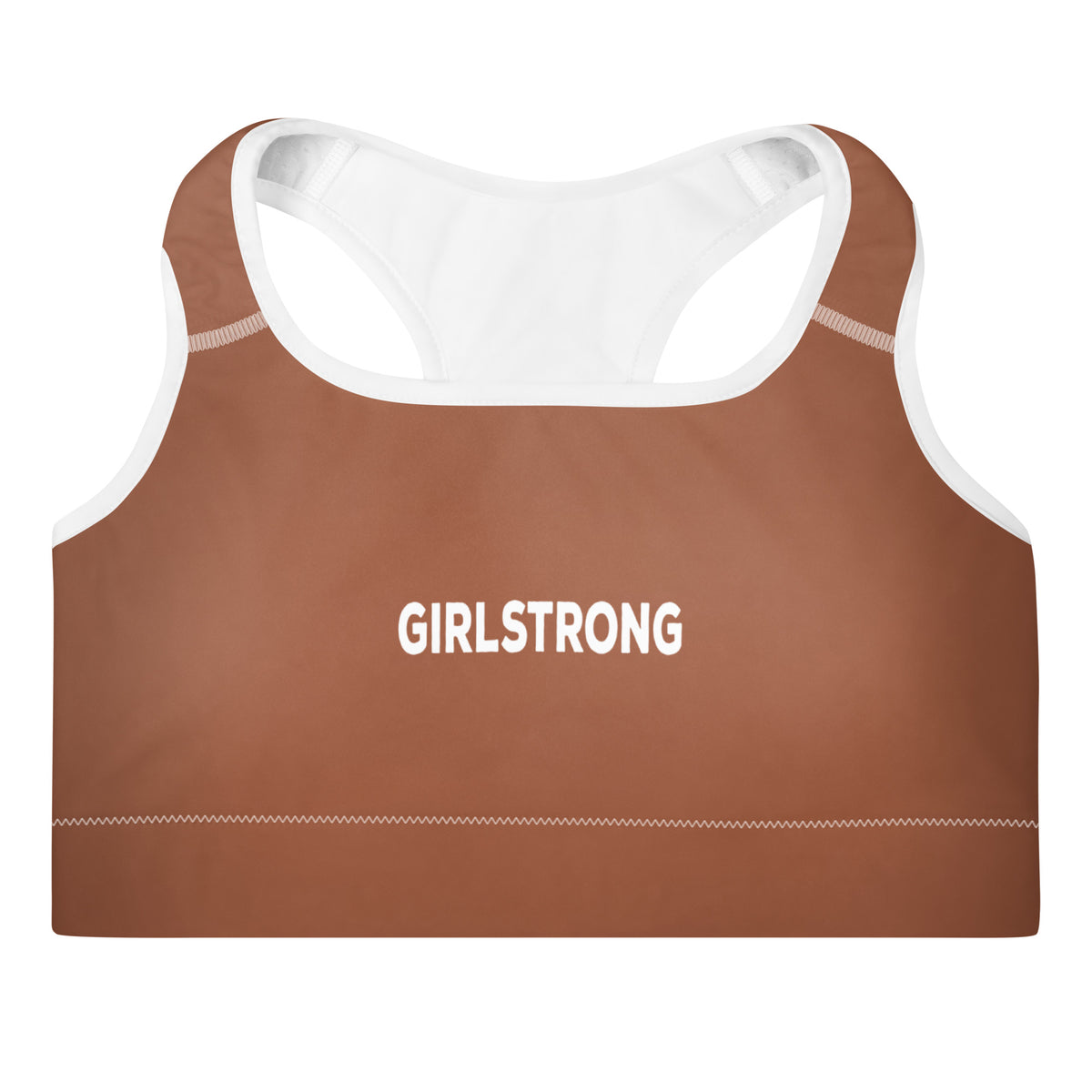 Rust Color Sports Bra Trendy Rust Color Padded Sports Bras-girlstronginc.com – GIRLSTRONG INC