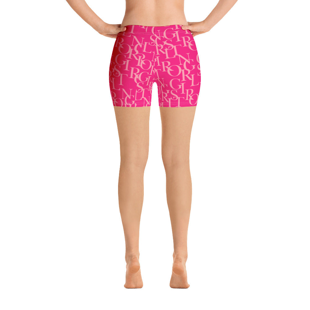 ELEVATED ESSENTIALS, SLIM AND SCULPT SHORTS HOT PINK