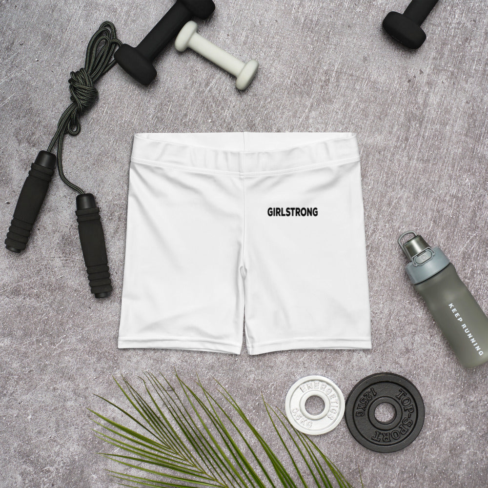 ELEVATED ESSENTIALS, SLIM AND SCULPT SHORTS WHITE