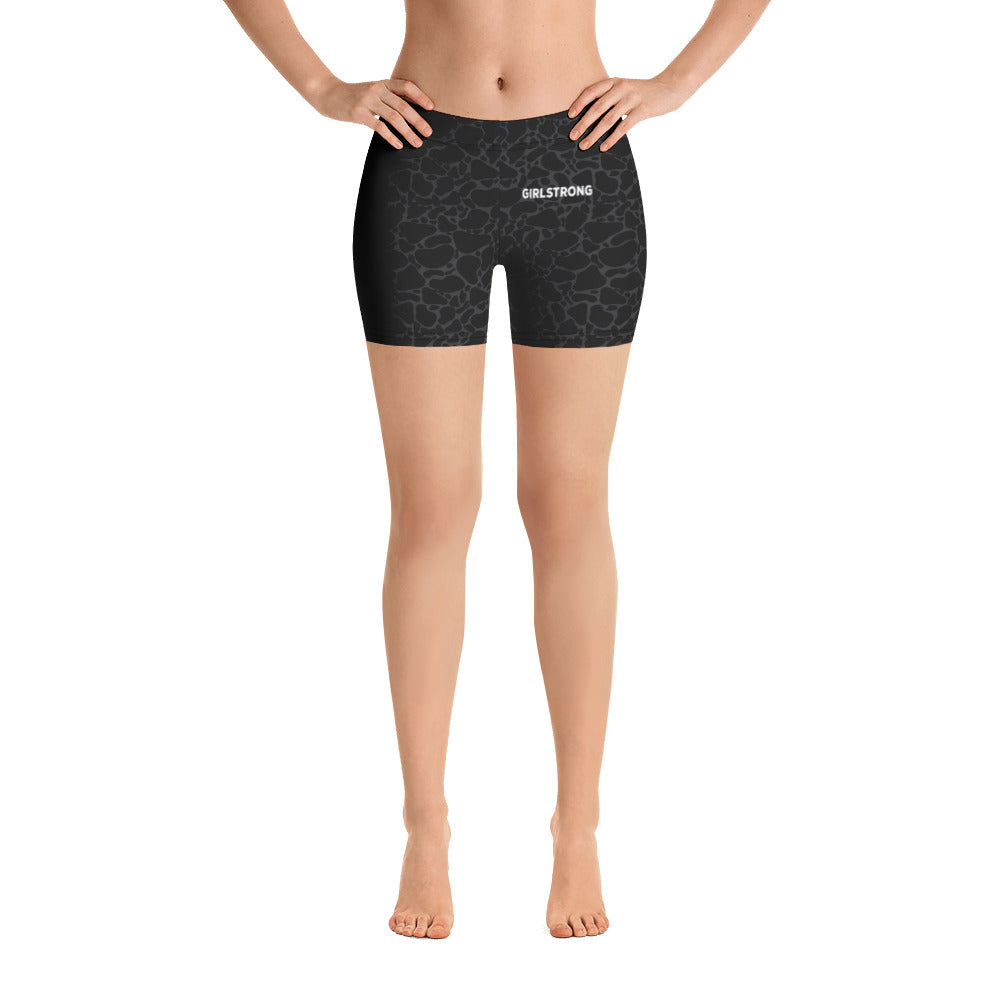 Trendy sporty printed women shorts -girlstronginc.com