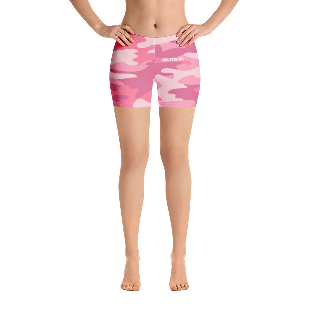 Trendy women's camo print shorts for a fashionable summer look-girlstronginc.com